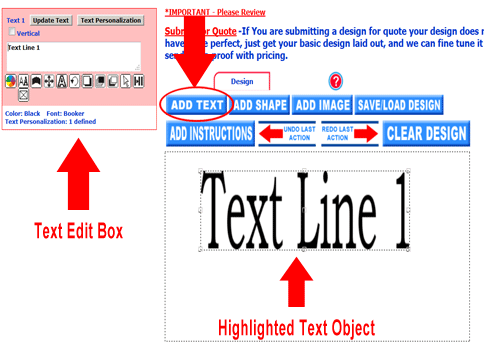 Adding Text To Your Design