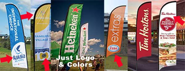 Branding on Feather Flags