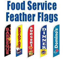 Food Service Feather Flags