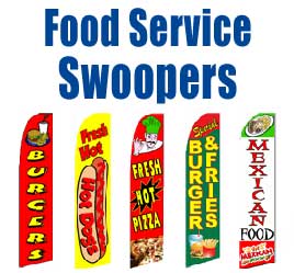 Food Service Swooper Flags