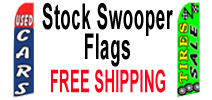 Stock Swooper Flags - Free Shipping
