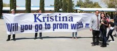 Vinyl Banner Prom Invite