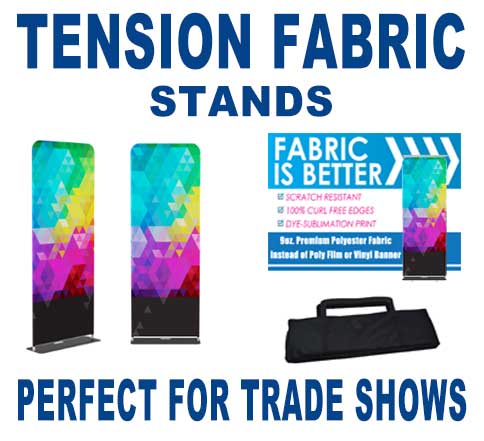 Tension Fabric Banner Stands
