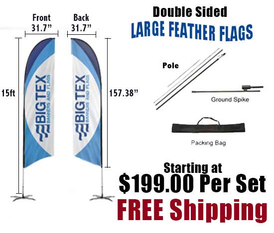 Tune Up Two 2 Swooper Feather Flag Kits