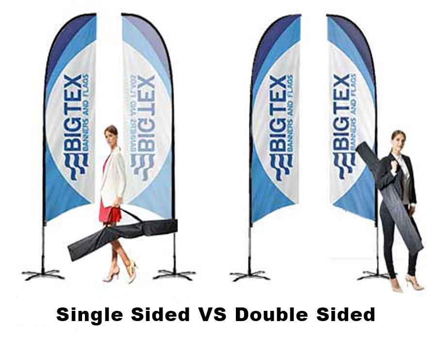 Single or Double Sided Feather Flags?