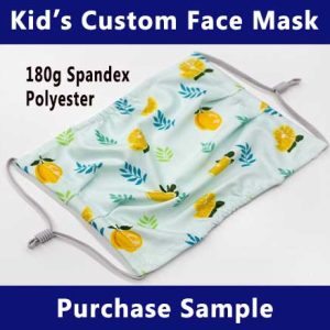 Kids Custom Face Mask 180g Ice Silk Sample
