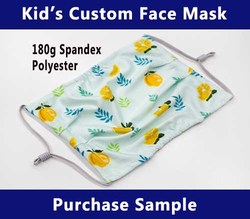Kids Custom Face Mask 180g Ice Silk Sample
