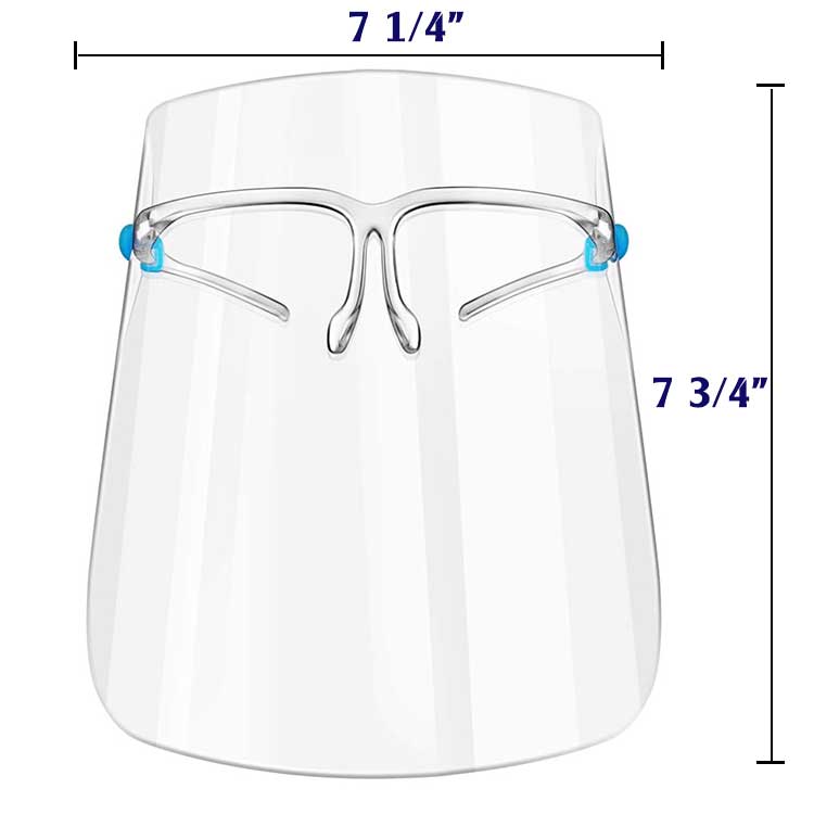 Protective Face Shield Dimensions