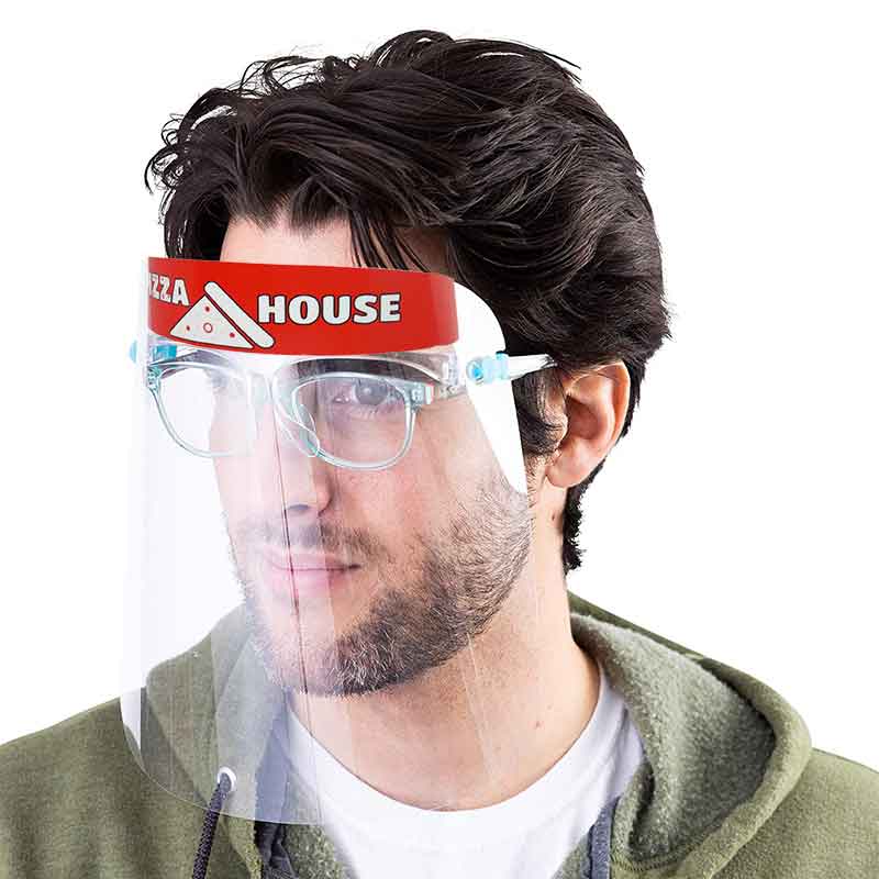 Face Shield can easily be worn with eye glasses.