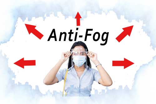 Face Shields are anti fog 