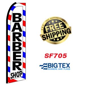 Barber Shop Swooper Flag