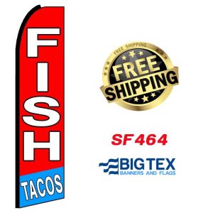 Fish Tacos Swooper Flag