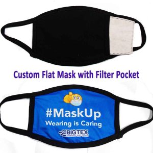 flat mask with filter