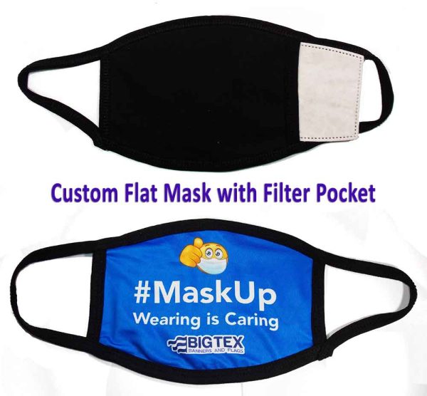 flat mask with filter