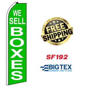 We Sell Boxes-Gr Swooper Flag
