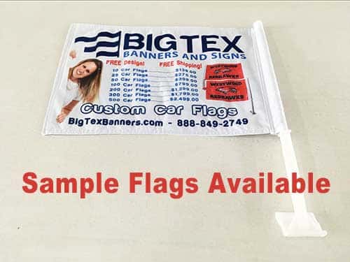 Sample Custom Car Flag