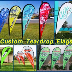 Custom Teardrop flags