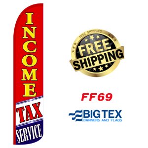 Income Tax Service Feather Flag FF69