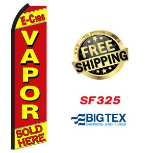 E-Cigs Vapor Sold Here Swooper Flag
