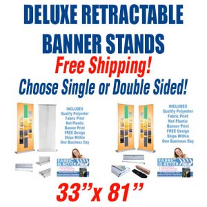 deluxe retractable banner stand