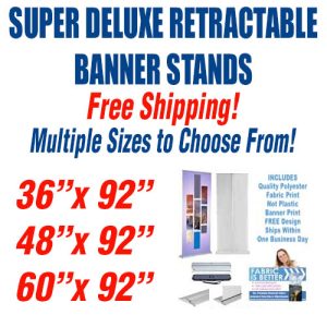 Super Deluxe Retractable Banner Stand
