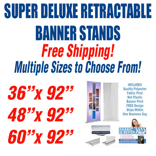 Super Deluxe Retractable Banner Stand