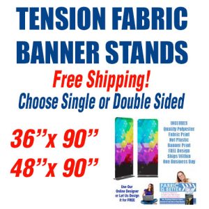 Tension Fabric Banner Stands