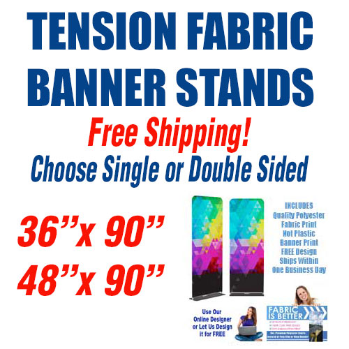 Custom Tension Fabric Banner Stands Big Tex Banners And Flags