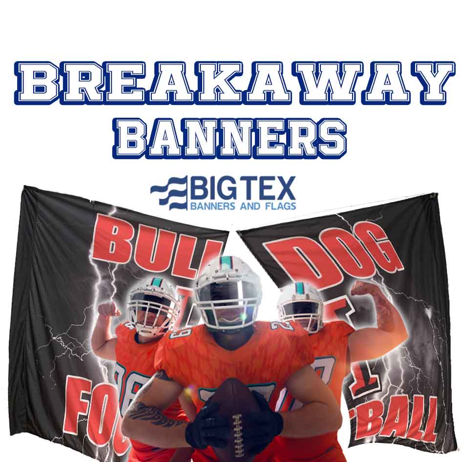 Breakaway Banners - Football Run Through Signs Custom Design