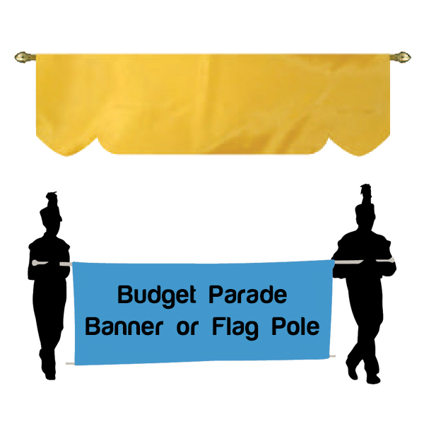 budget Parade banner or flag pole