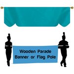 Udny Tartan Crest Wall Hanging Banner - Wood Pole