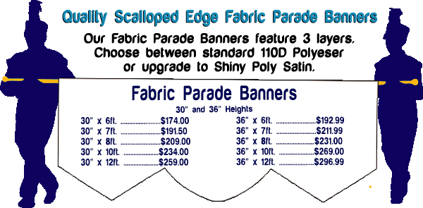 Scalloped Edged Parade Banner