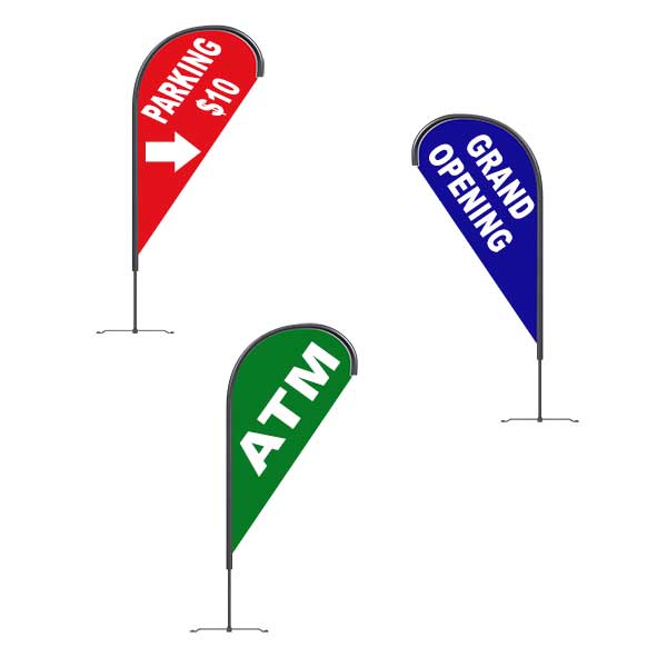 Teardrop Sign Flag Uses