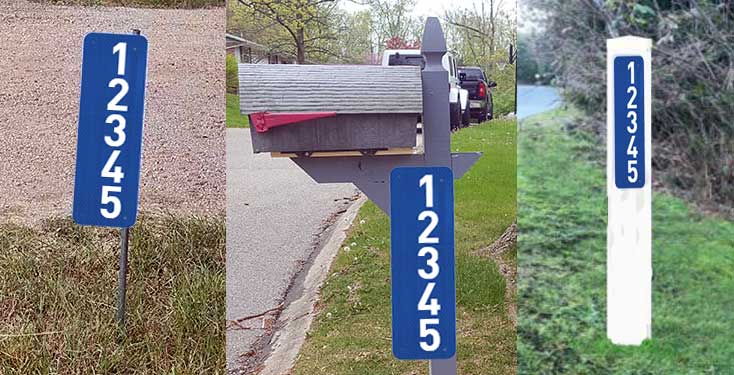 Address Sign Mounting Options