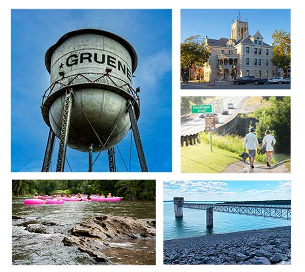 montage of attractions Comal County, Texas  