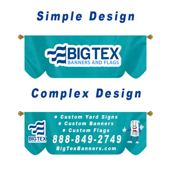 Simple Parade Banner Design vs. Complex Banner Design