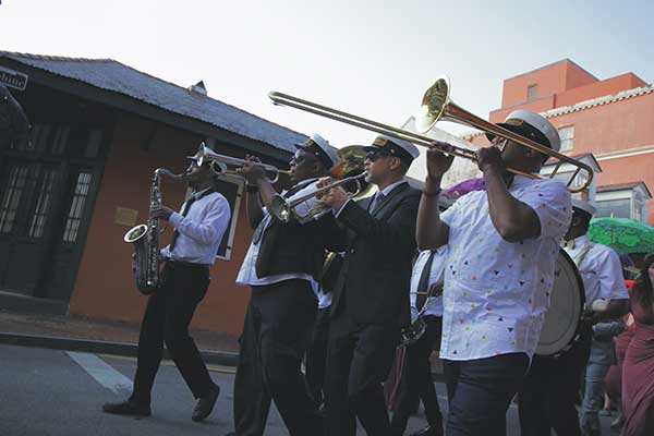 Party Band Performing Jazz in New Orleans 