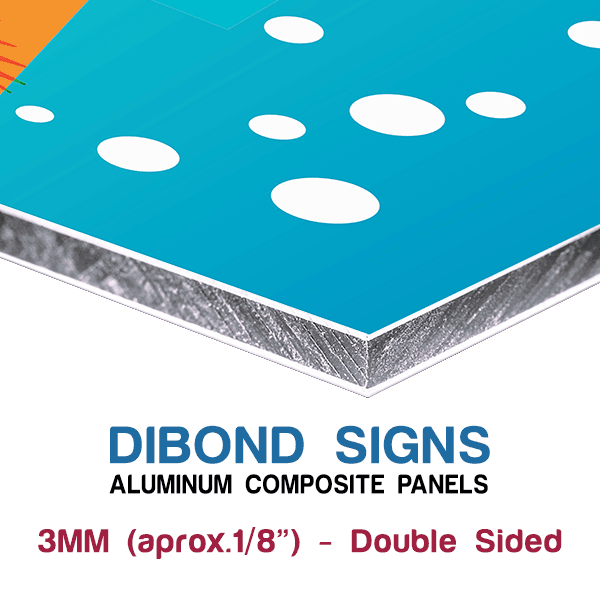 Double Sided Dibond Signs 3mm