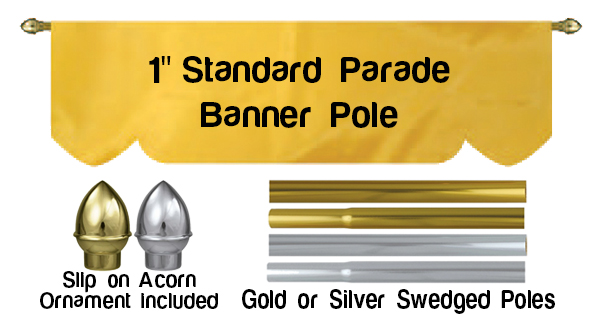 Parade Banner Pole Options - Big Tex Banners and Flags