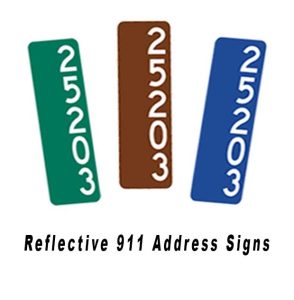 A Reflective 911 Address Signs - Reflective 911 Address Signs