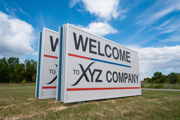 Aluminium composite panel signs