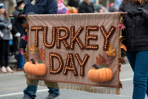 embellished parade banner