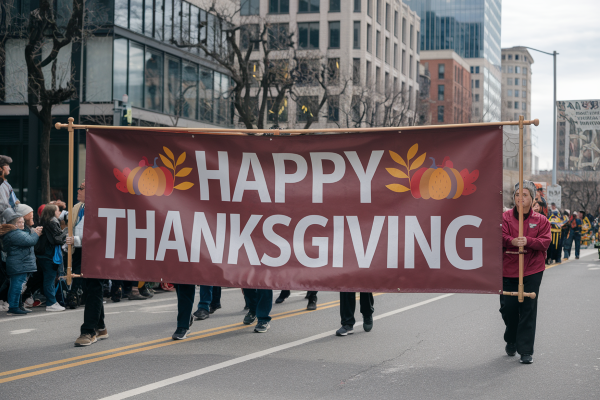 Thanksgiving Parade Banner