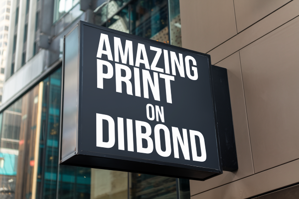 mounted dibond sign