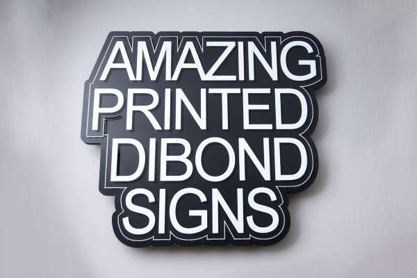 mounted aluminum hanging sign