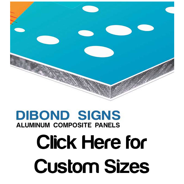 dibond custom sizes