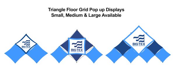 Triangle pop up floor grid