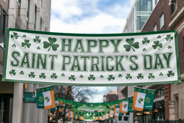 St. Patrick's Day parade banner