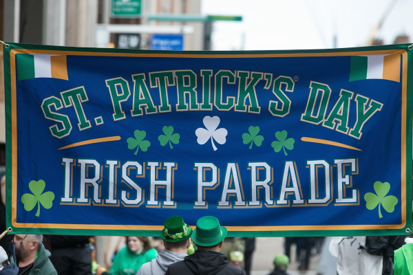 Irish flag St. Patrick's Day banner