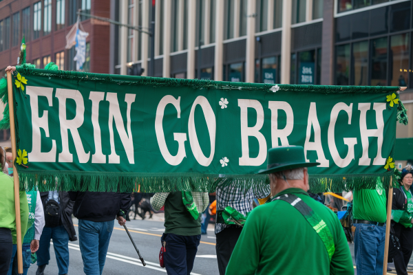 Irish parade banner